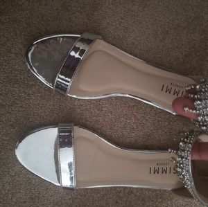 Silver sandals